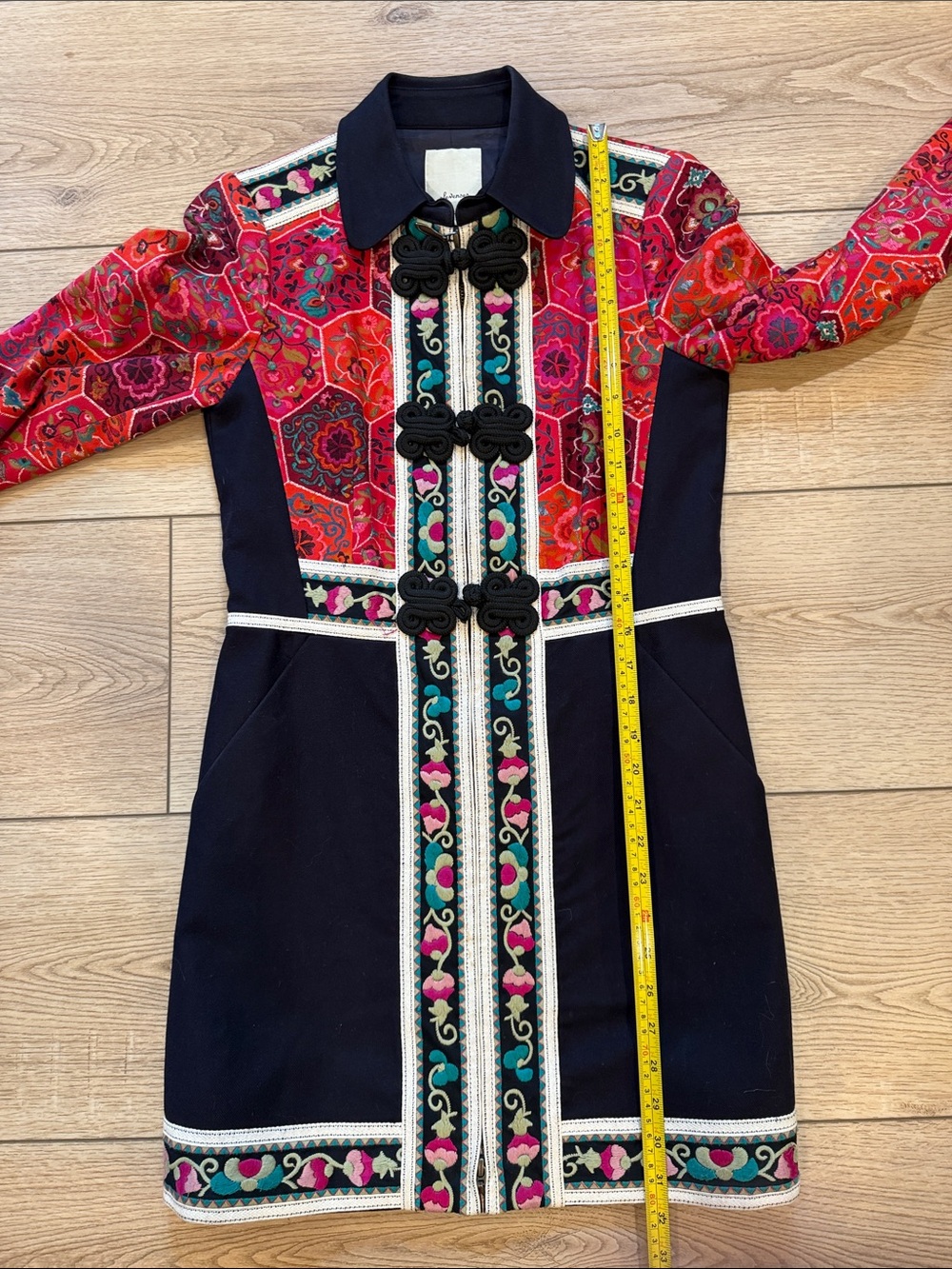 elevenses/Anthropologie Satsuma Embroidered Patchwork Jacket size 2 - Picture 10 of 10